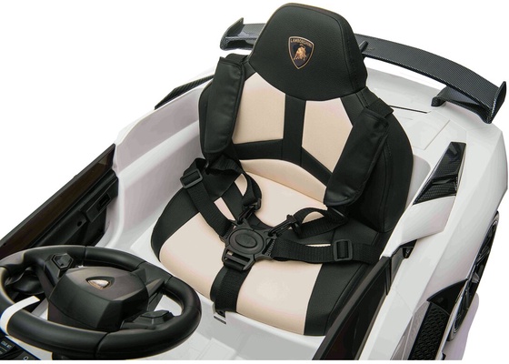 Coche Electrico Lamborghini Aventador SVJ Blanco 12V 2,4GHz